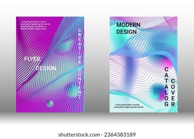 Modern design template. Creative liquid background from flowing shapes to create trendy abstract cover, banner, poster, booklet. Vector illustration. EPS 10.