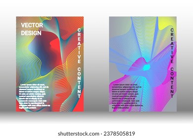 Modern design template. Creative liquid background from flowing shapes to create trendy abstract cover, banner, poster, booklet. Vector illustration. EPS 10.