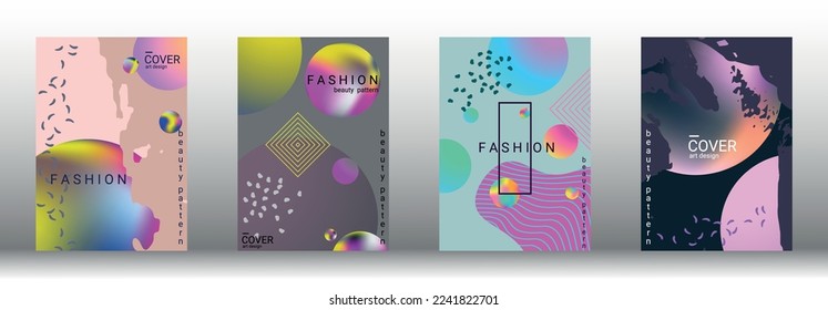 Modern design template. Creative vector backgrounds from fashionable shapes for creating a designer abstract cover, banner, poster, booklet. Vector illustration. EPS 10.