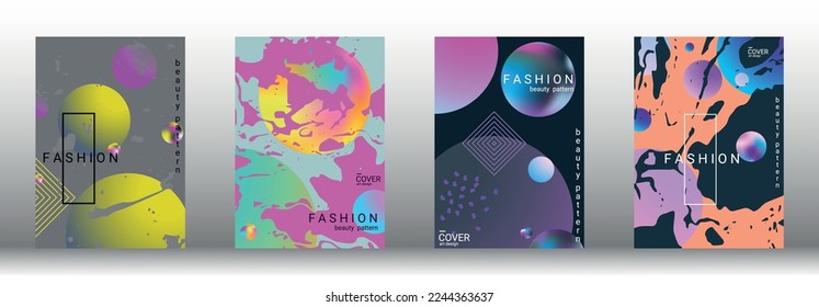 Modern design template. Creative vector backgrounds from fashionable shapes for creating a designer abstract cover, banner, poster, booklet. Vector illustration. EPS 10.