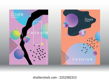 Modern design template. Creative vector backgrounds from fashionable shapes for creating a designer abstract cover, banner, poster, booklet. Vector illustration. EPS 10.