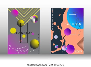 Modern design template. Creative vector backgrounds from fashionable shapes for creating a designer abstract cover, banner, poster, booklet. Vector illustration. EPS 10.