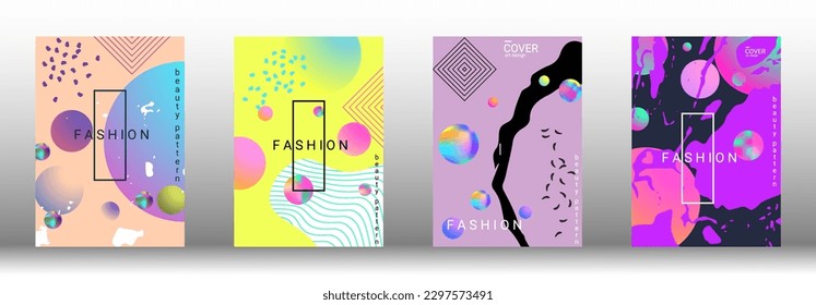 Modern design template. Creative vector backgrounds from fashionable shapes for creating a designer abstract cover, banner, poster, booklet. Vector illustration. EPS 10.