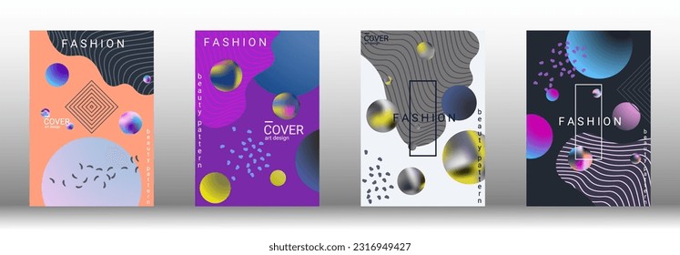 Modern design template. Creative vector backgrounds from fashionable shapes for creating a designer abstract cover, banner, poster, booklet. Vector illustration. EPS 10.