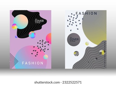 Modern design template. Creative vector backgrounds from fashionable shapes for creating a designer abstract cover, banner, poster, booklet. Vector illustration. EPS 10.