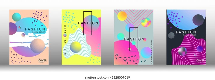 Modern design template. Creative vector backgrounds from fashionable shapes for creating a designer abstract cover, banner, poster, booklet. Vector illustration. EPS 10.