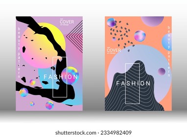 Modern design template. Creative vector backgrounds from fashionable shapes for creating a designer abstract cover, banner, poster, booklet. Vector illustration. EPS 10.