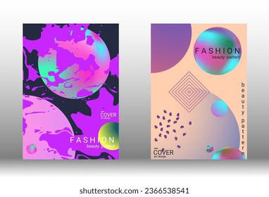 Modern design template. Creative vector backgrounds from fashionable shapes for creating a designer abstract cover, banner, poster, booklet. Vector illustration. EPS 10.