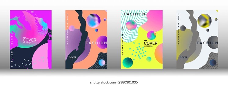 Modern design template. Creative vector backgrounds from fashionable shapes for creating a designer abstract cover, banner, poster, booklet. Vector illustration. EPS 10.