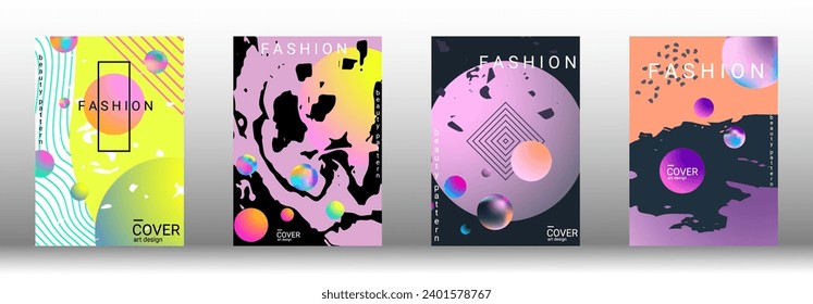 Modern design template. Creative vector backgrounds from fashionable shapes for creating a designer abstract cover, banner, poster, booklet. Vector illustration. EPS 10.