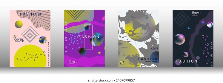 Modern design template. Creative vector backgrounds from fashionable shapes for creating a designer abstract cover, banner, poster, booklet. Vector illustration. EPS 10.