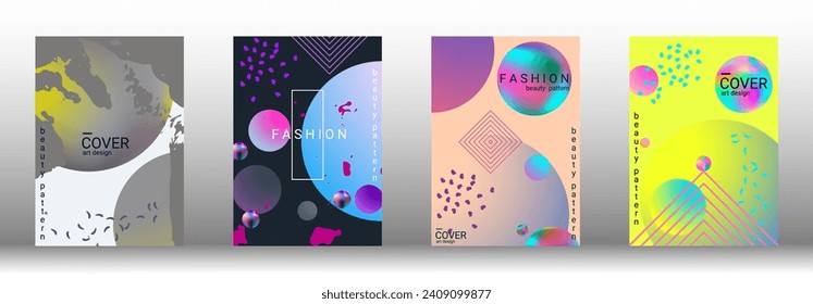 Modern design template. Creative vector backgrounds from fashionable shapes for creating a designer abstract cover, banner, poster, booklet. Vector illustration. EPS 10.