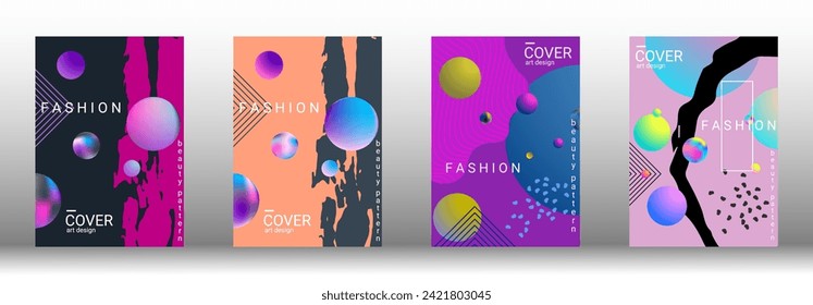 Modern design template. Creative vector backgrounds from fashionable shapes for creating a designer abstract cover, banner, poster, booklet. Vector illustration. EPS 10.