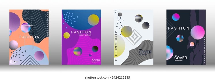 Modern design template. Creative vector backgrounds from fashionable shapes for creating a designer abstract cover, banner, poster, booklet. Vector illustration. EPS 10.