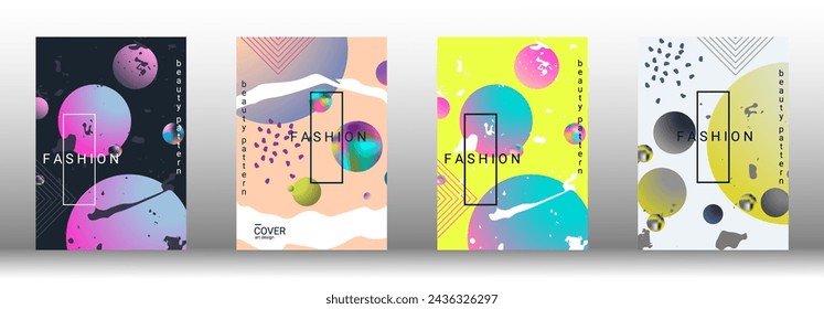 Modern design template. Creative vector backgrounds from fashionable shapes for creating a designer abstract cover, banner, poster, booklet. Vector illustration. EPS 10.