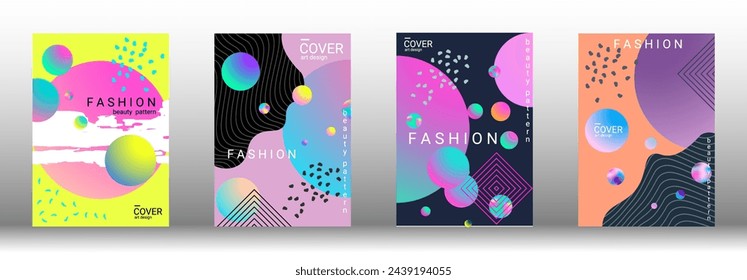 Modern design template. Creative vector backgrounds from fashionable shapes for creating a designer abstract cover, banner, poster, booklet. Vector illustration. EPS 10.