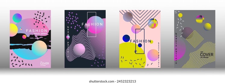 Modern design template. Creative vector backgrounds from fashionable shapes for creating a designer abstract cover, banner, poster, booklet. Vector illustration. EPS 10.