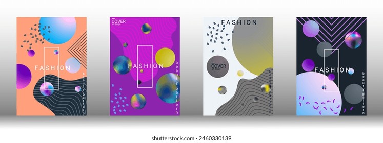 Modern design template. Creative vector backgrounds from fashionable shapes for creating a designer abstract cover, banner, poster, booklet. Vector illustration. EPS 10.