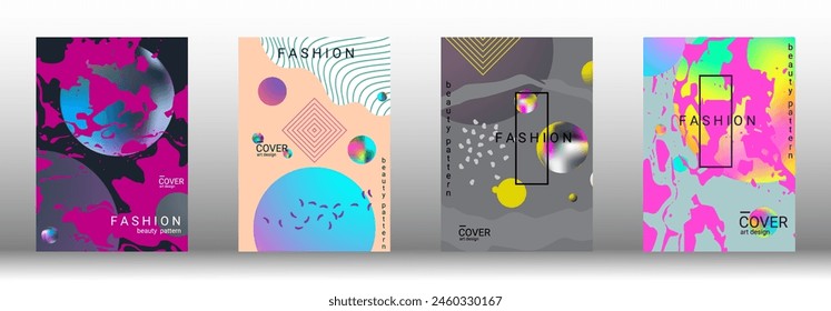 Modern design template. Creative vector backgrounds from fashionable shapes for creating a designer abstract cover, banner, poster, booklet. Vector illustration. EPS 10.