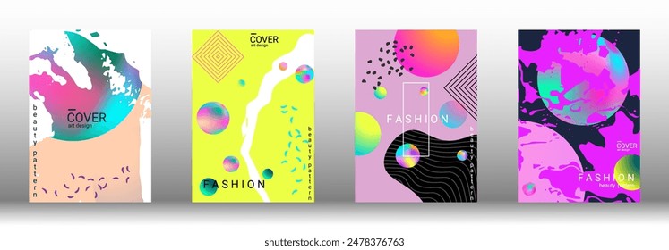 Modern design template. Creative vector backgrounds from fashionable shapes for creating a designer abstract cover, banner, poster, booklet. Vector illustration. EPS 10.