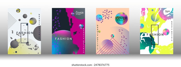 Modern design template. Creative vector backgrounds from fashionable shapes for creating a designer abstract cover, banner, poster, booklet. Vector illustration. EPS 10.