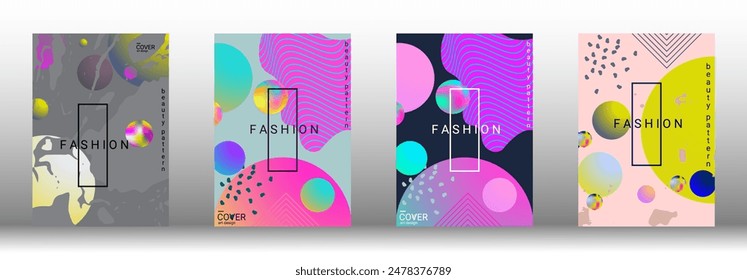 Modern design template. Creative vector backgrounds from fashionable shapes for creating a designer abstract cover, banner, poster, booklet. Vector illustration. EPS 10.