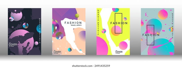 Modern design template. Creative vector backgrounds from fashionable shapes for creating a designer abstract cover, banner, poster, booklet. Vector illustration. EPS 10.