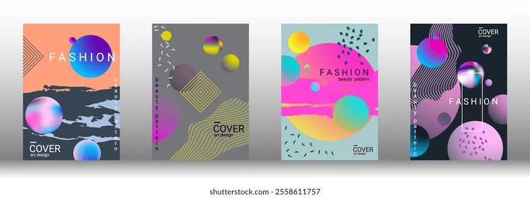 Modern design template. Creative vector backgrounds from fashionable shapes for creating a designer abstract cover, banner, poster, booklet. Vector illustration. EPS 10.