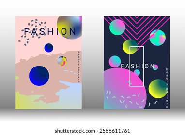 Modern design template. Creative vector backgrounds from fashionable shapes for creating a designer abstract cover, banner, poster, booklet. Vector illustration. EPS 10.