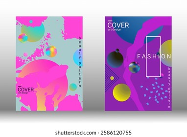 Modern design template. Creative vector backgrounds from fashionable shapes for creating a designer abstract cover, banner, poster, booklet. Vector illustration. EPS 10.