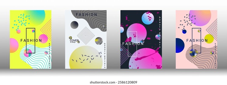 Modern design template. Creative vector backgrounds from fashionable shapes for creating a designer abstract cover, banner, poster, booklet. Vector illustration. EPS 10.