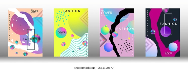 Modern design template. Creative vector backgrounds from fashionable shapes for creating a designer abstract cover, banner, poster, booklet. Vector illustration. EPS 10.