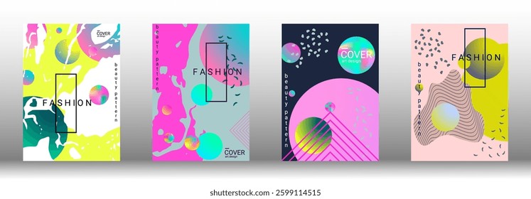 Modern design template. Creative vector backgrounds from fashionable shapes for creating a designer abstract cover, banner, poster, booklet. Vector illustration. EPS 10.