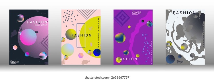 Modern design template. Creative vector backgrounds from fashionable shapes for creating a designer abstract cover, banner, poster, booklet. Vector illustration. EPS 10.