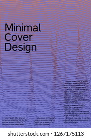 Modern design template. Creative violet background from abstract orange lines to create a fashionable abstract cover, banner, poster, booklet. Vector illustration. EPS 10.