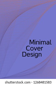 Modern design template. Creative violet background from abstract orange lines to create a fashionable abstract cover, banner, poster, booklet. Vector illustration. EPS 10.