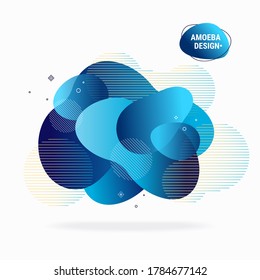 Modern design template, fluid shapes, abstract background, thin line symbols. Vector graphic design of social network stories, business card, poster, banner, invitation isolated on white background.