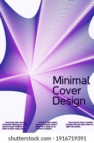 Modern design template. Future futuristic template with abstract current forms for banner design, poster, booklet, report, journal. 