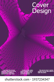 Modern design template. Future futuristic template with abstract current forms for banner design, poster, booklet, report, journal. 