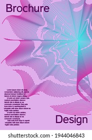 Modern design template. Future futuristic template with abstract current forms for banner design, poster, booklet, report, journal. 