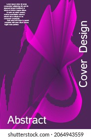 Modern design template. Future futuristic template with abstract current forms for banner design, poster, booklet, report, journal. 