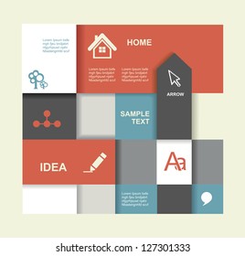 Modern Design template. Graphic or website layout vector.