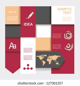 Modern Design template. Graphic or website layout vector.