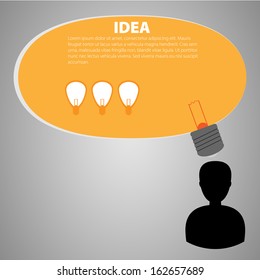 Modern Design template. Idea light