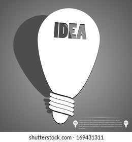 Modern Design template. Idea light