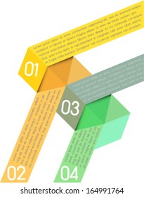 Modern design template, infographic options & steps banner. Business concept background, ideal for brochure, catalog, flyer designs. Advertising template.