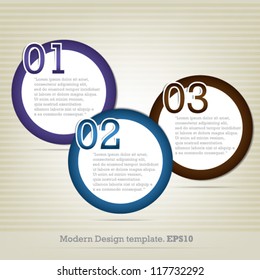 Modern Design template for Infographic website. vector design