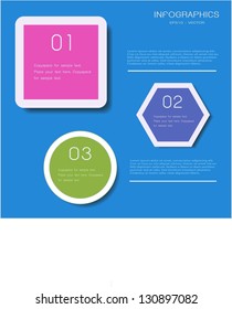 Modern Design template infographics