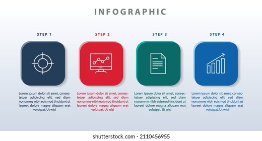 plantilla de diseño moderno para infografías