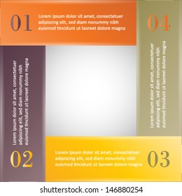 Modern design template, infographics banner with numbers. Business concept background, ideal for brochure, catalog, flyer designs.
